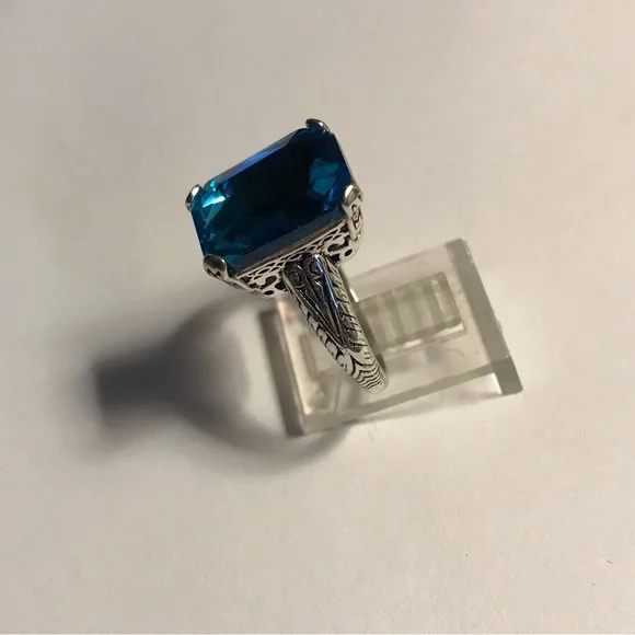 London Blue Topaz 925 Sterling Silver Ring